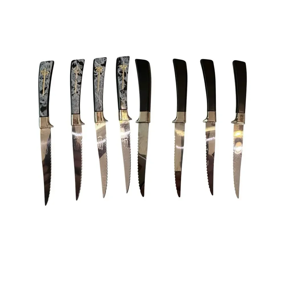 Swords Of Camelot Lifetime Cutlery Sheffield England 12 Stainless Steel Knives